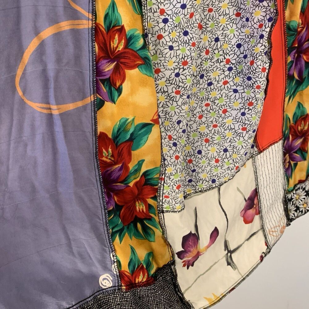 Staley Gretzinger Patchwork Maxi Skirt Boho Cottagecore Colorful Elastic Waist - Picture 3 of 9
